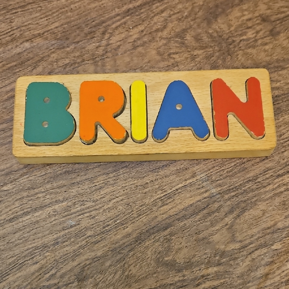 Colorful Wooden Name Puzzle
